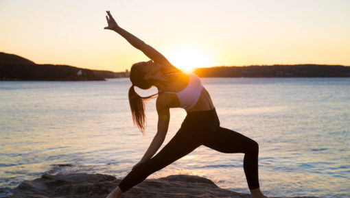 yoga on the beach