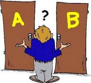 A or B