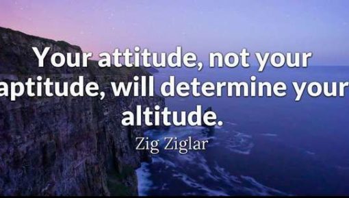 attitude determines altitude