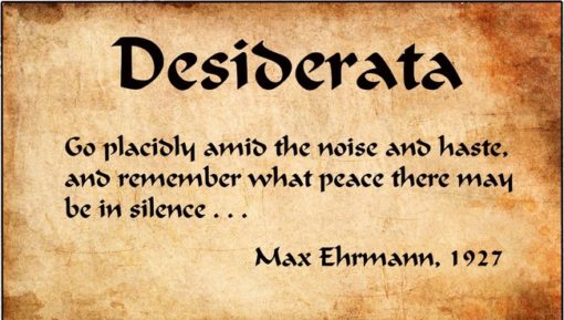 Desiderata