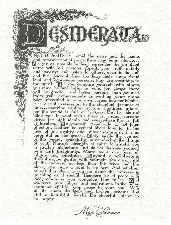 desiderata