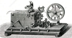 Early telegraph printing receiver