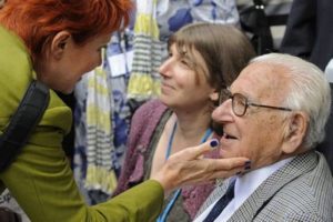 Sir Nicholas Winton and a friend