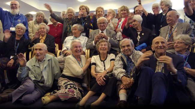 Sir Nicholas Winton and the 'kids'