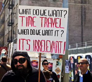 time travel sign