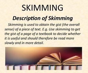 skimming